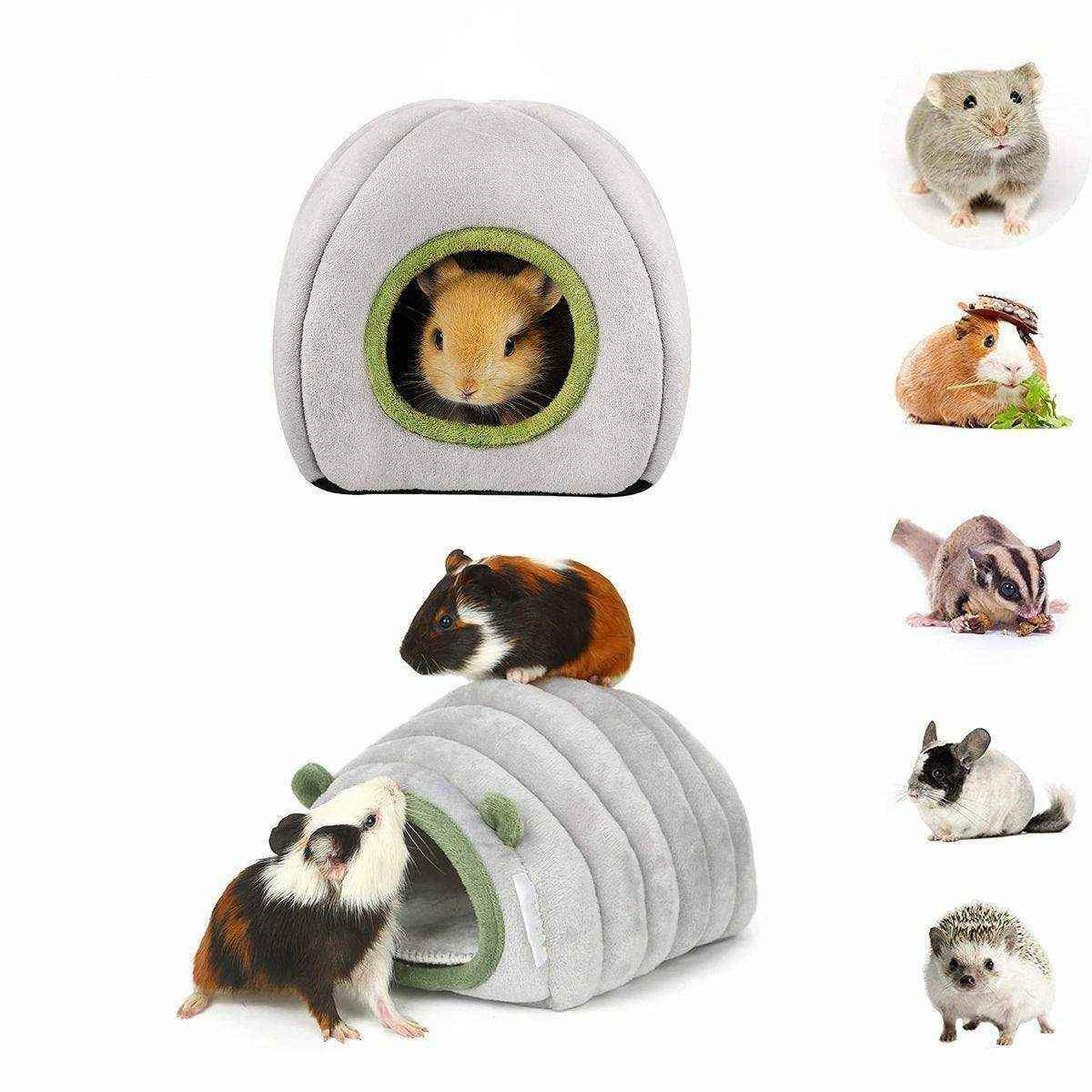 Plush Hamster House for Small Pets Cozy and Stylish Bed - Image 13