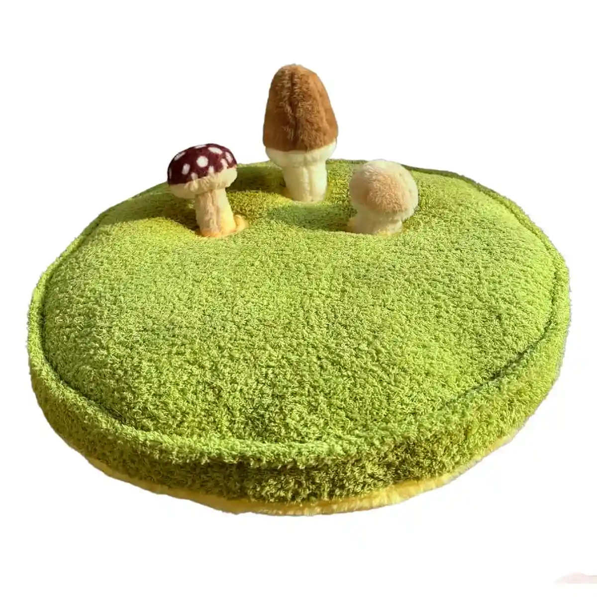 Mushroom Plush Dog Bed with Chew Toys for Small Cats and Dogs - Image 2
