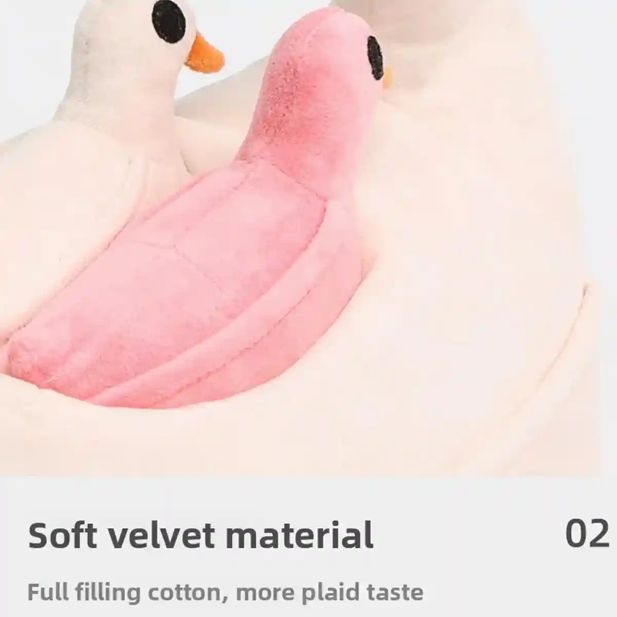 Plush Pet Goose Toy Interactive Squeaky Dog Enrichment Toy - Image 7