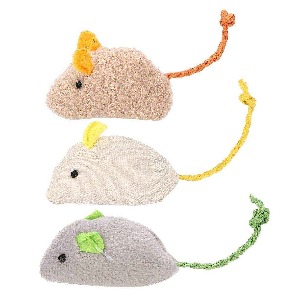 Plush Simulation Catnip Mouse Cat Toy Scratch-Resistant Molar Fun Toy - Image 3
