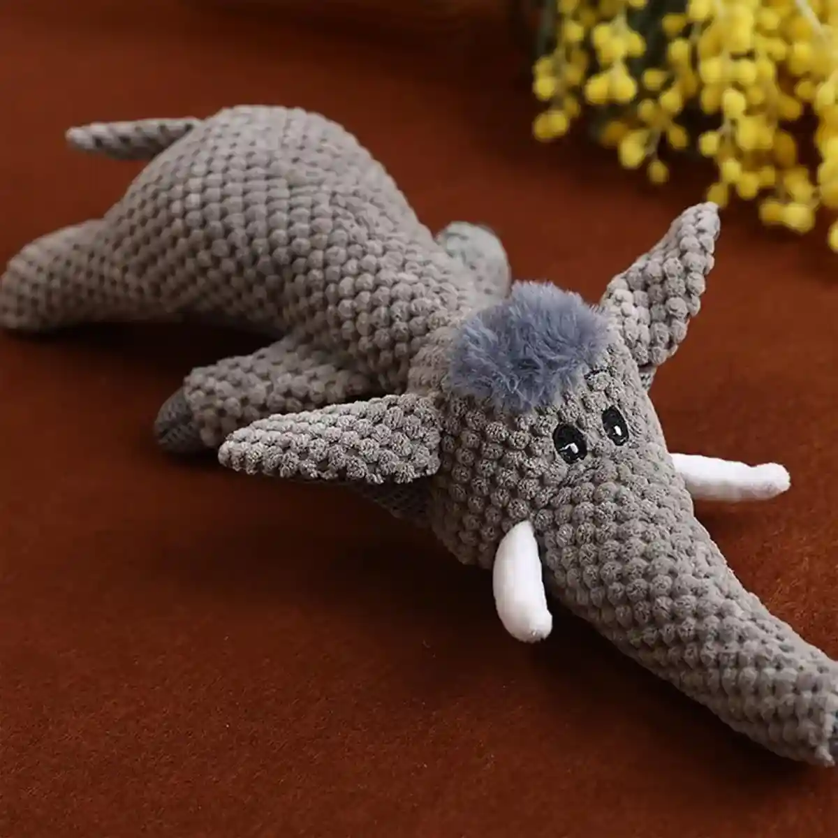 Plush Squeaky Dog Toy Soft Corn Fleece Chew Animal Design - Image 10