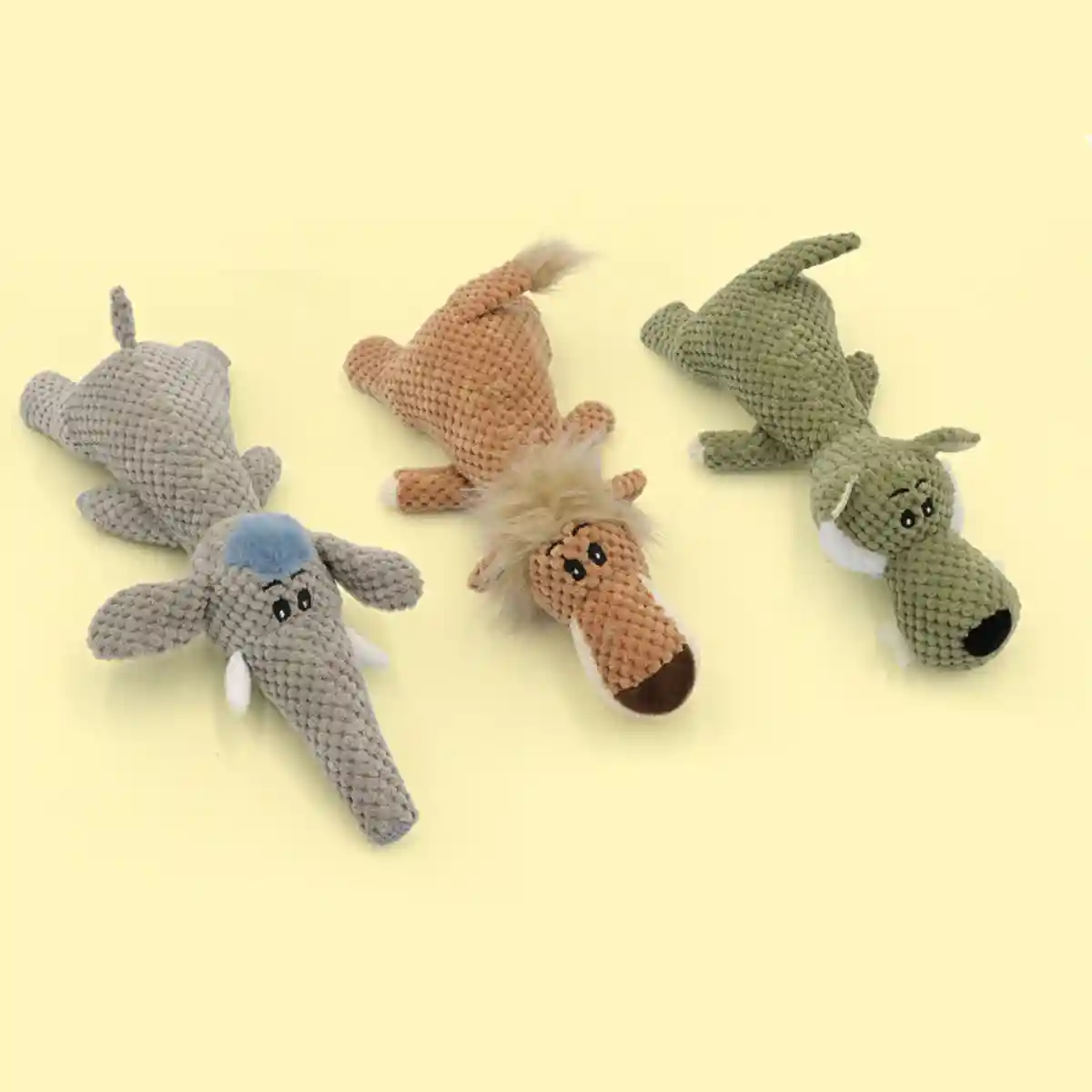 Plush Squeaky Dog Toy Soft Corn Fleece Chew Animal Design - Image 14