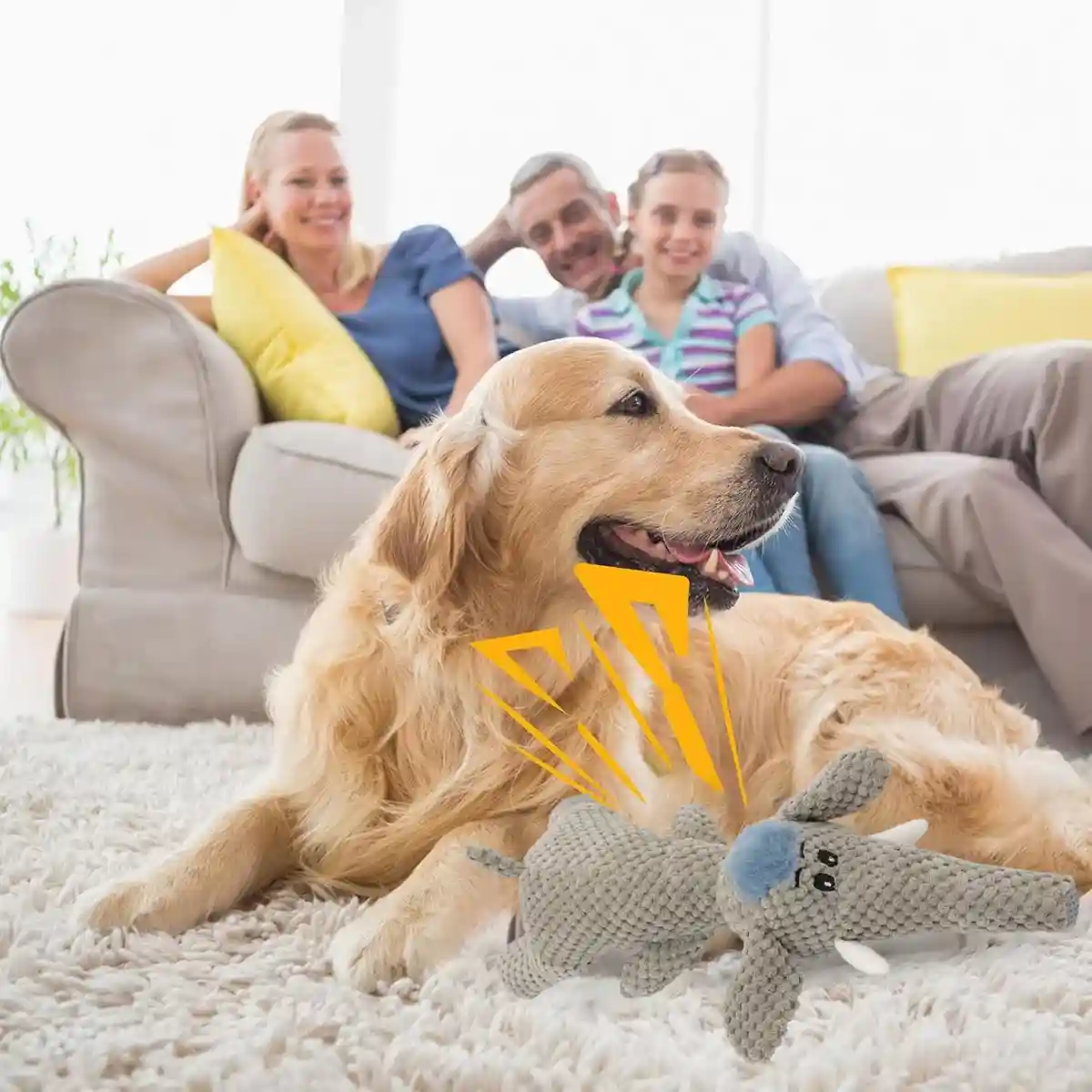 Plush Squeaky Dog Toy Soft Corn Fleece Chew Animal Design - Image 8