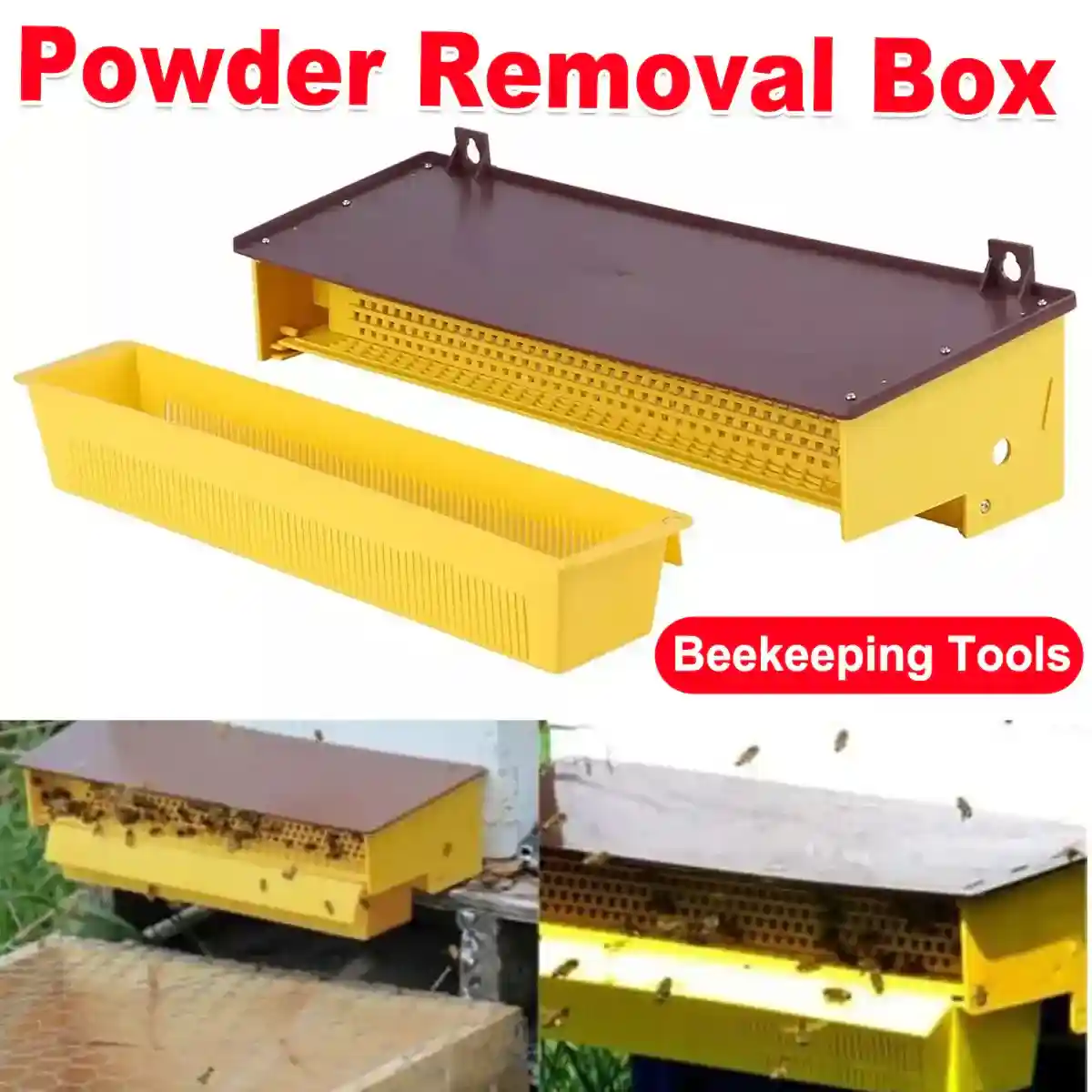 Beekeeping Powder Trap Box for Efficient Pollen Collection