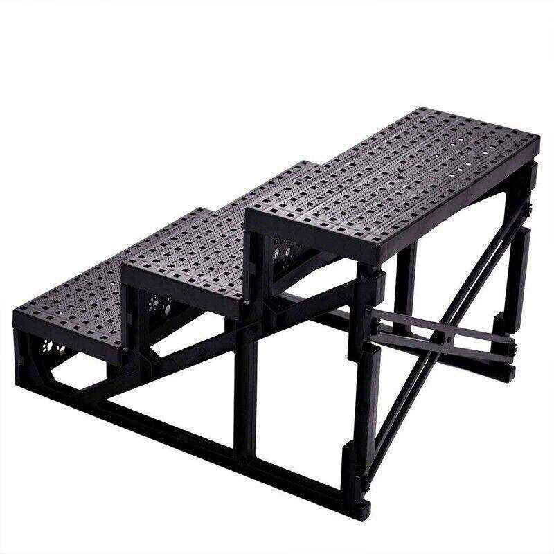 Portable 3-Step Pet Stairs for Small and Medium Pets 45*35*30cm Grey - Image 8