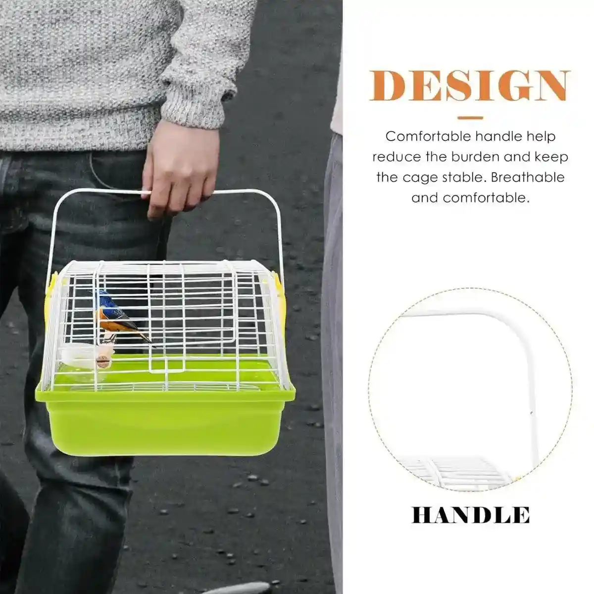 Portable Bird Cage for Small Pets Travel-Friendly & Durable Design - Image 4