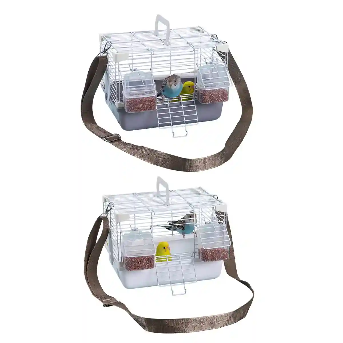 Portable Bird Cage with Shoulder Strap for Travel and Small Pets - Image 2