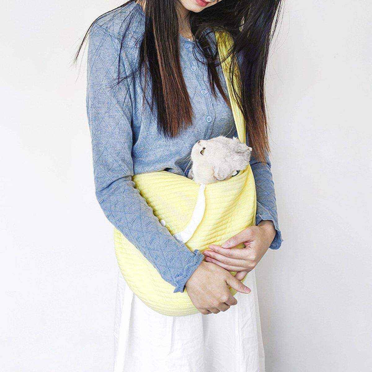 Portable Pet Cat Carrier Bag Crossbody Canvas Shoulder Bag for Travel Outdoors - Image 9
