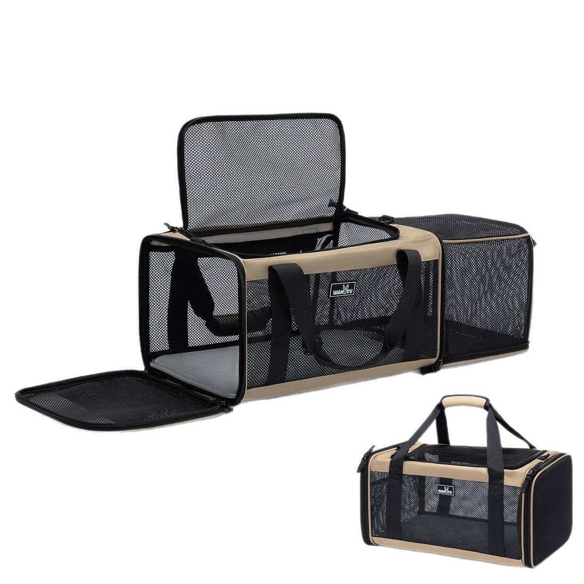 Portable Expandable Pet Carrier For Cats & Small Dogs - Image 2