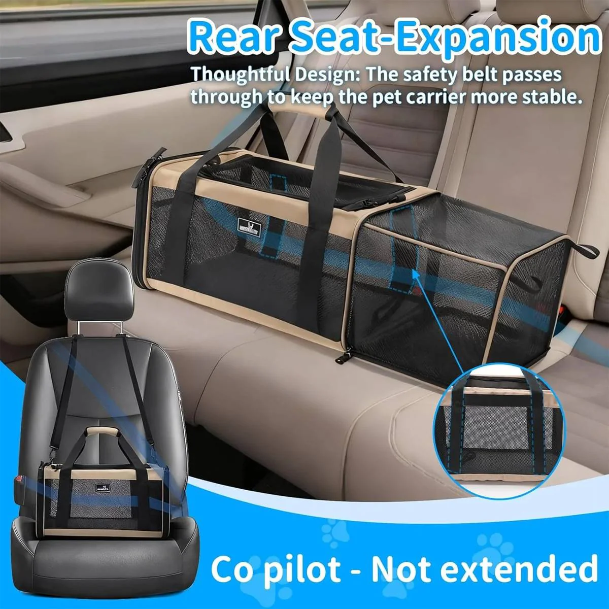 Portable Expandable Pet Carrier For Cats & Small Dogs - Image 6