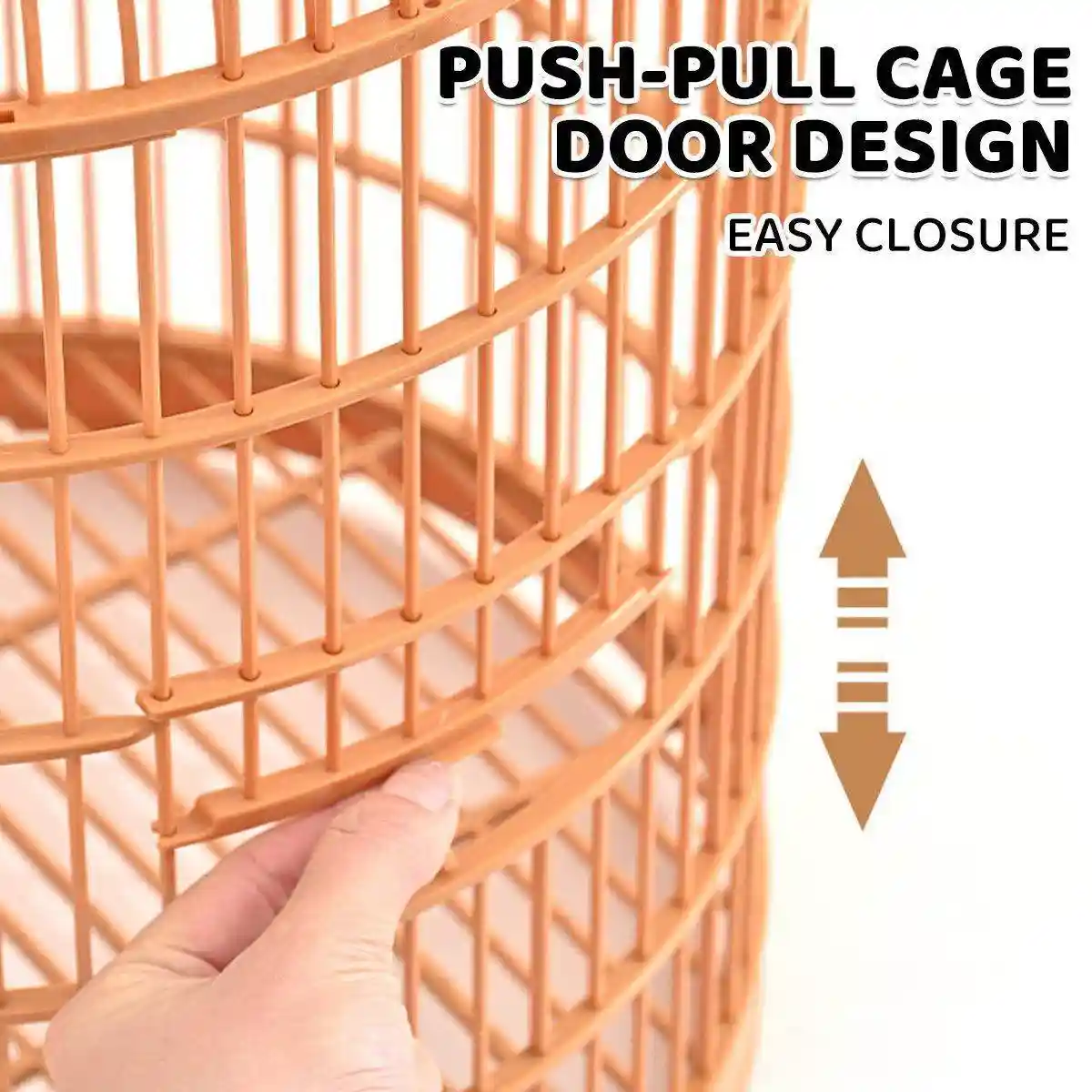 Elegant Portable Luxury Bird Round Cage for Small to Medium-Sized Birds - Image 8