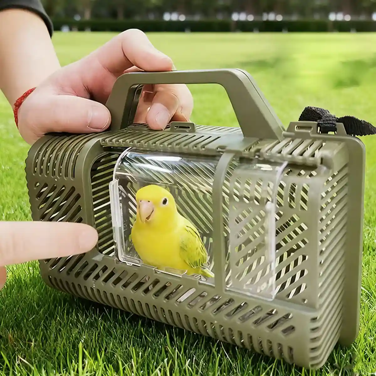 Portable Parrot Travel Cage Lightweight Bird Carrier - Image 10