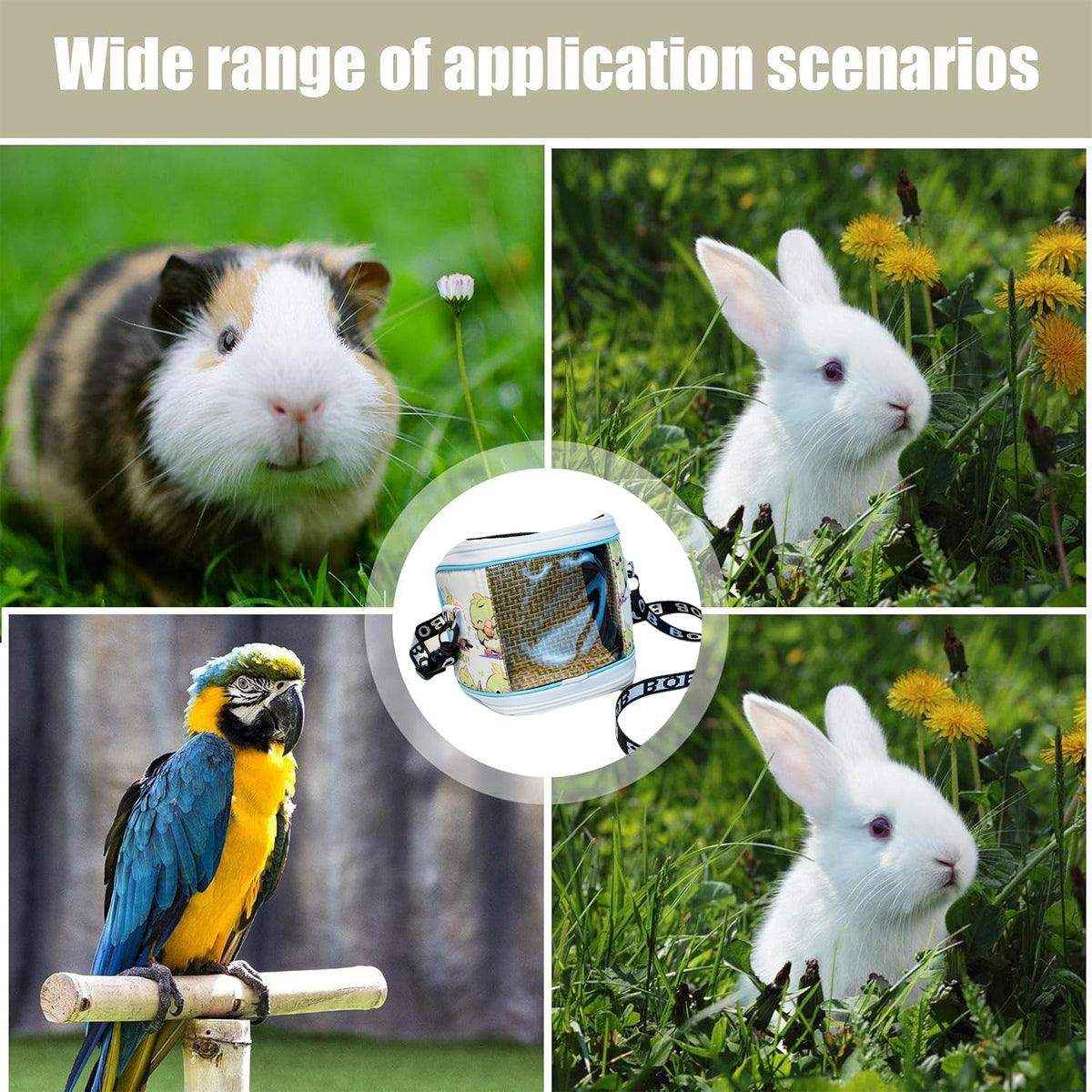 Portable Parrot Travel Carrier Transparent & Breathable Bird Bag - Image 12