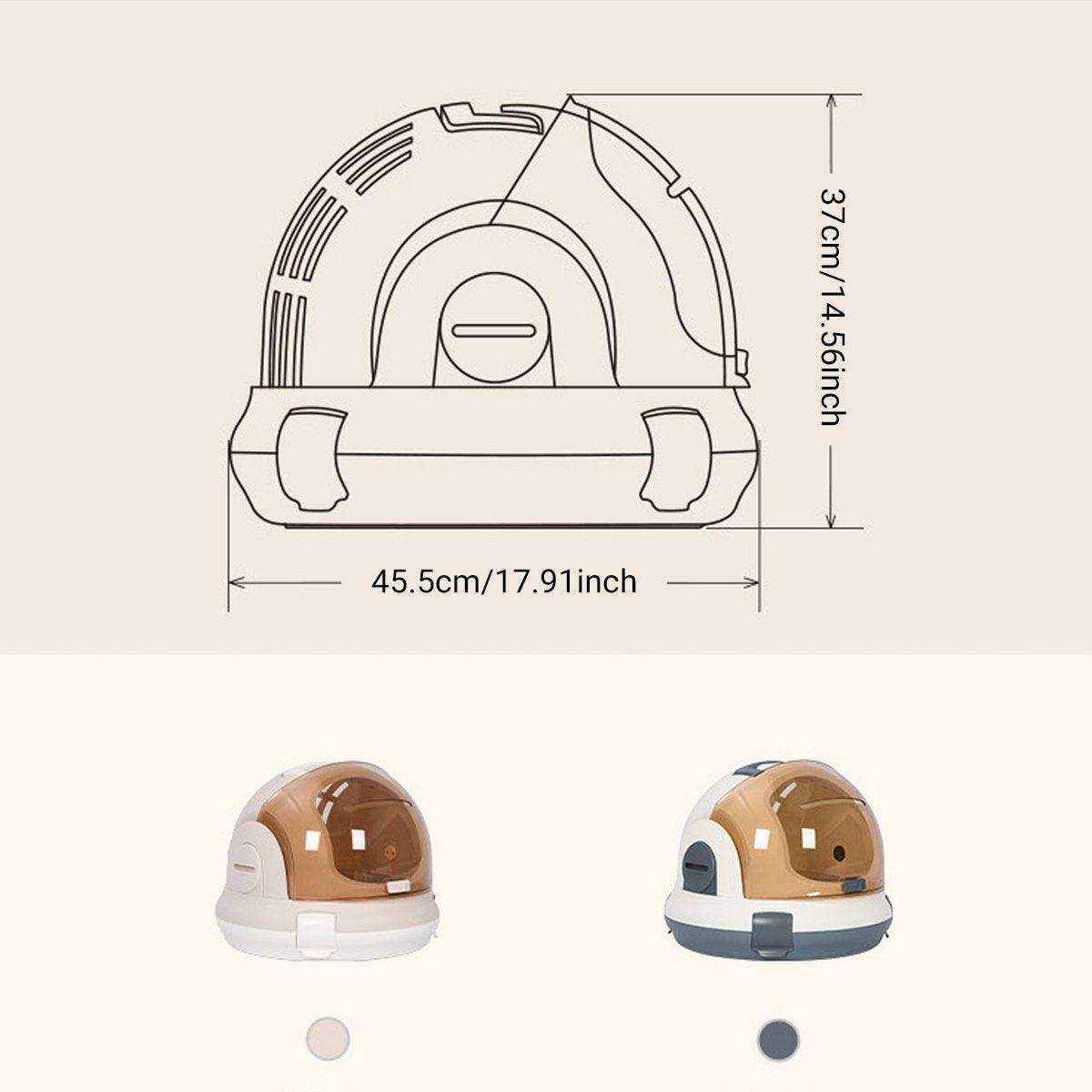 Portable Cat Carrier Space Capsule Large Capacity Aviation Travel Cat Crates - Image 13