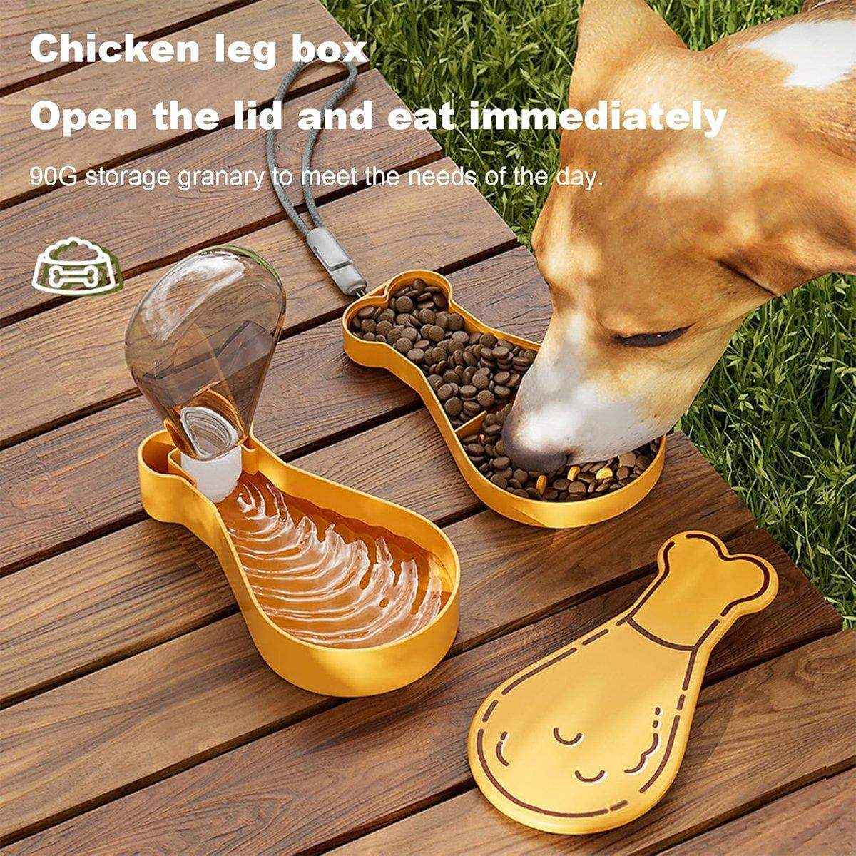 Portable Pet Water Bottle Outdoor Feeder Dual Purpose Drinking Cup Travel Use - Image 4