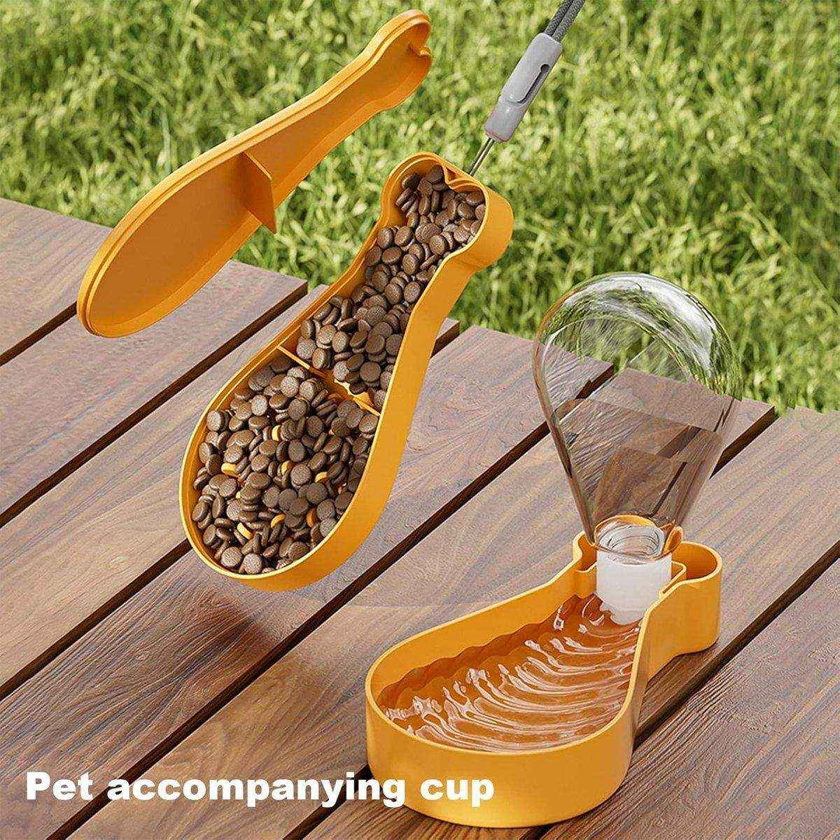 Portable Pet Water Bottle Outdoor Feeder Dual Purpose Drinking Cup Travel Use - Image 5