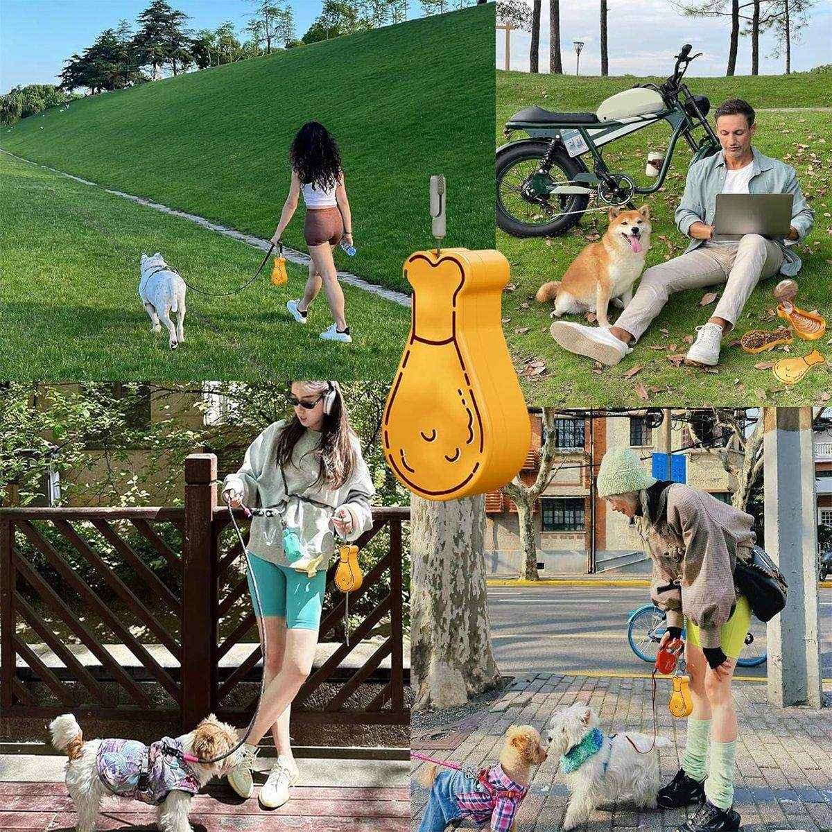 Portable Pet Water Bottle Outdoor Feeder Dual Purpose Drinking Cup Travel Use - Image 8