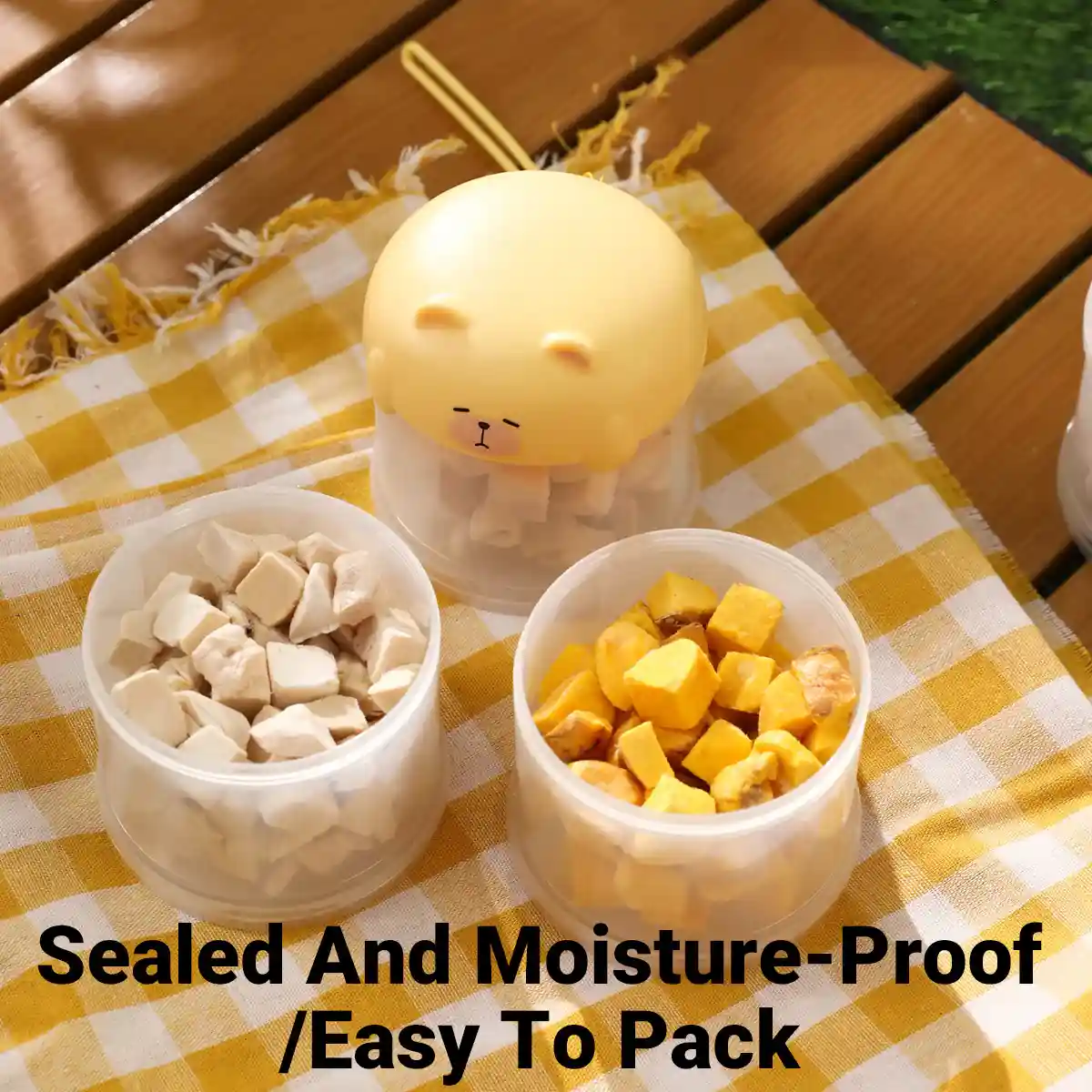 Portable Pet Snack Box Stackable Pet Food Storage Jar – 3 Tier - Image 11