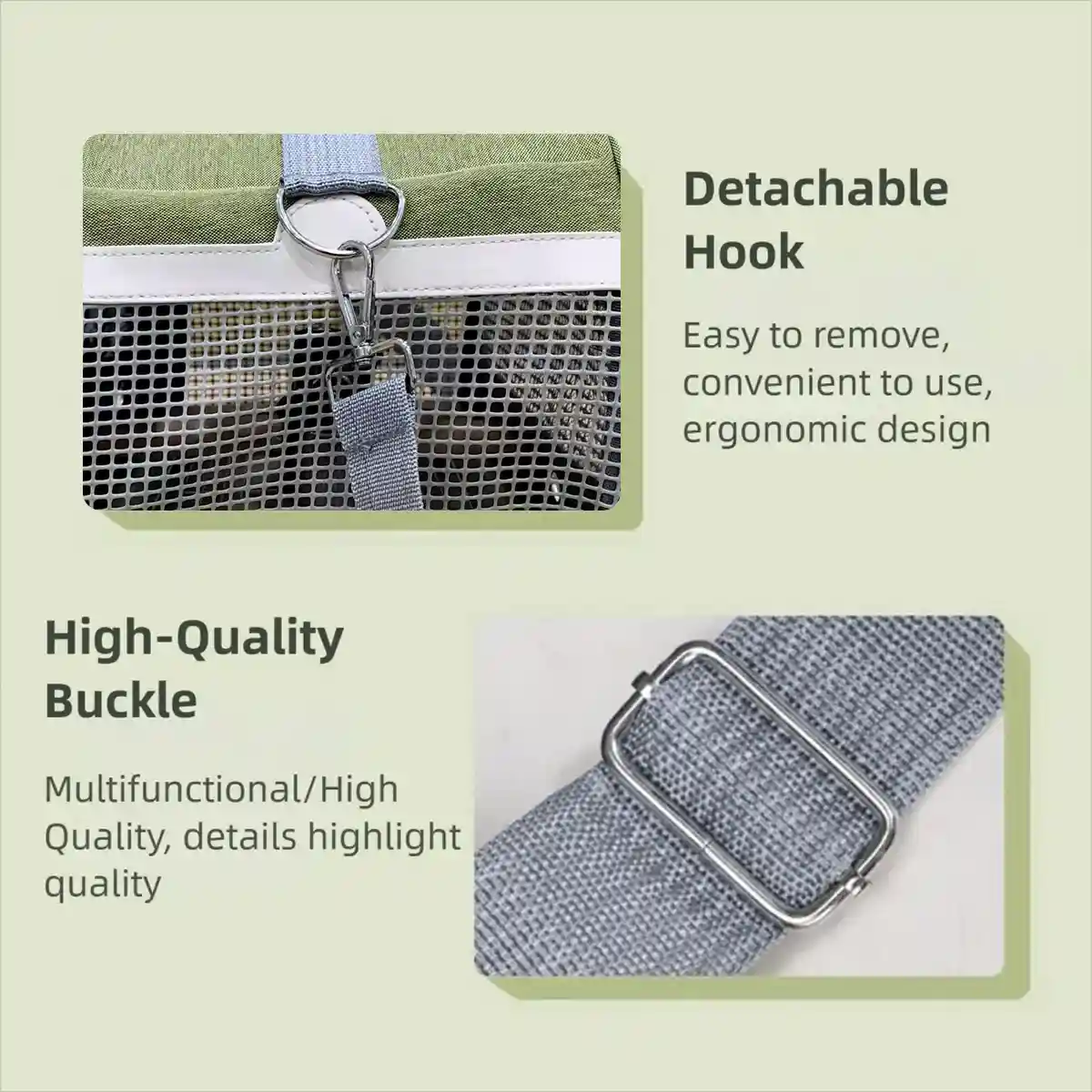 Portable Small Pet Carrier Bag Breathable Comfortable for Small Pets Travel Use - Image 4