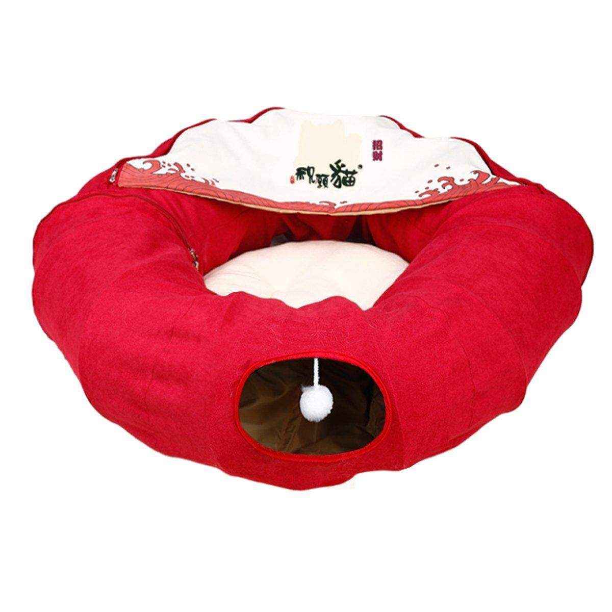Multi-Functional Cat Tunnel Toy Cat Bed - Image 14