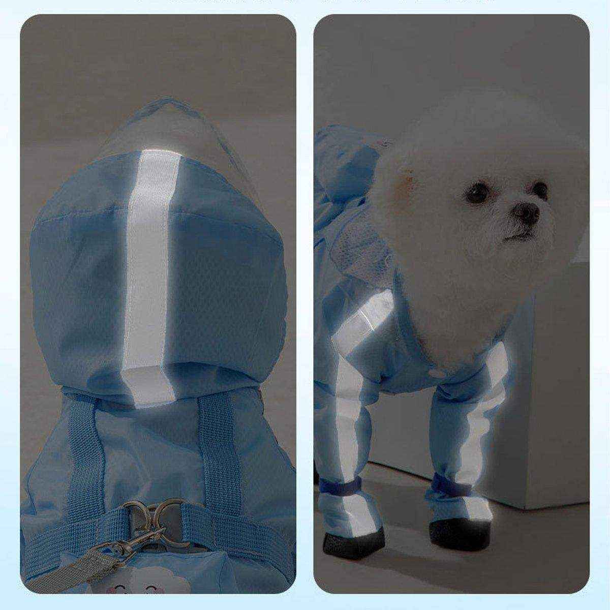 Waterproof Dog Raincoat with Feet Full Coverage Pet Rainy Clothes for Small Dogs - Image 12