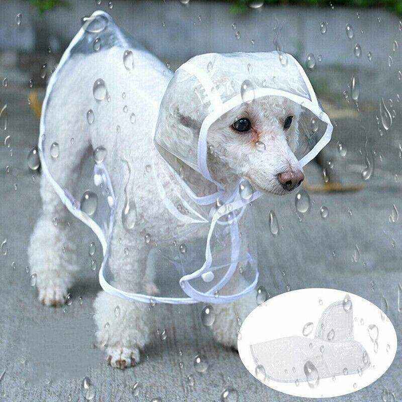 Waterproof Dog Rain Jacket- Puppy Hooded Outdoor Coat Vest Clothes Raincoat - Image 11