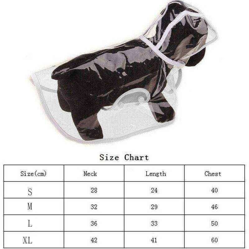 Waterproof Dog Rain Jacket- Puppy Hooded Outdoor Coat Vest Clothes Raincoat - Image 12