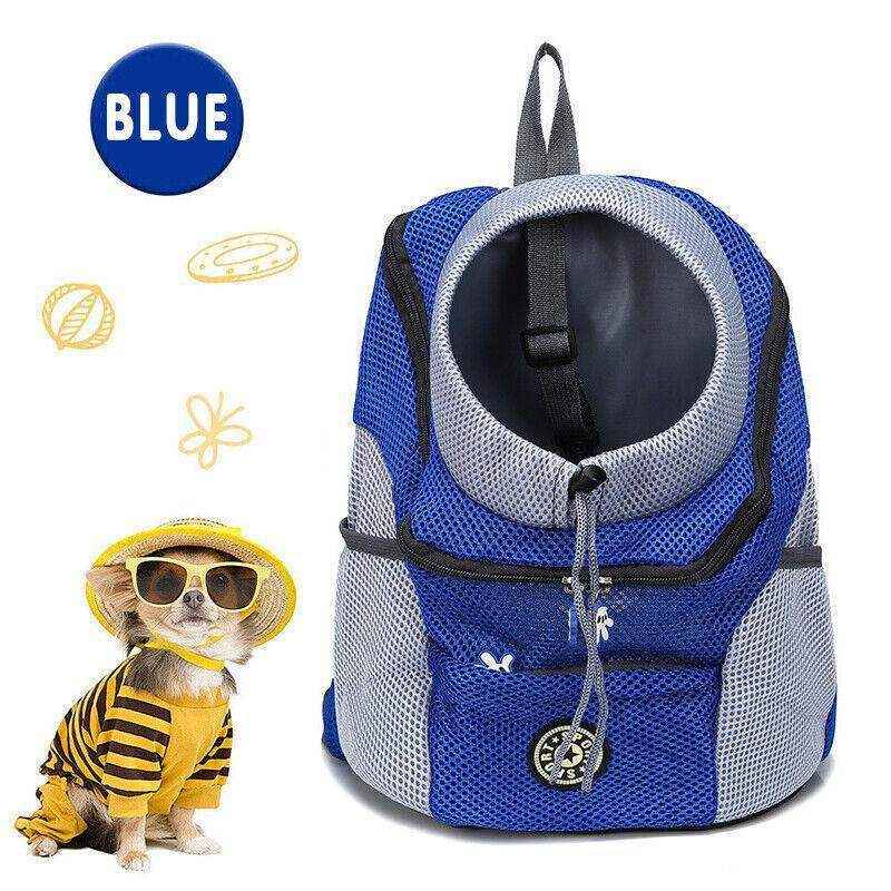Dog Front Carrier Backpack Puppy Travel Mesh Pet Dog Carrier Backpack Black - Image 15
