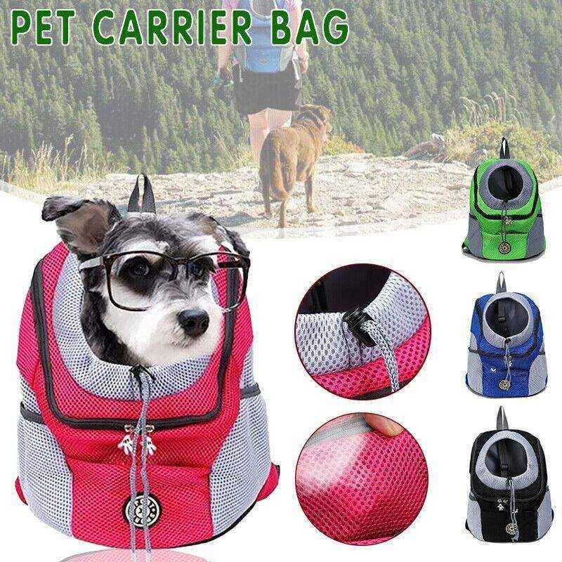 Dog Front Carrier Backpack Puppy Travel Mesh Pet Dog Carrier Backpack - Image 3