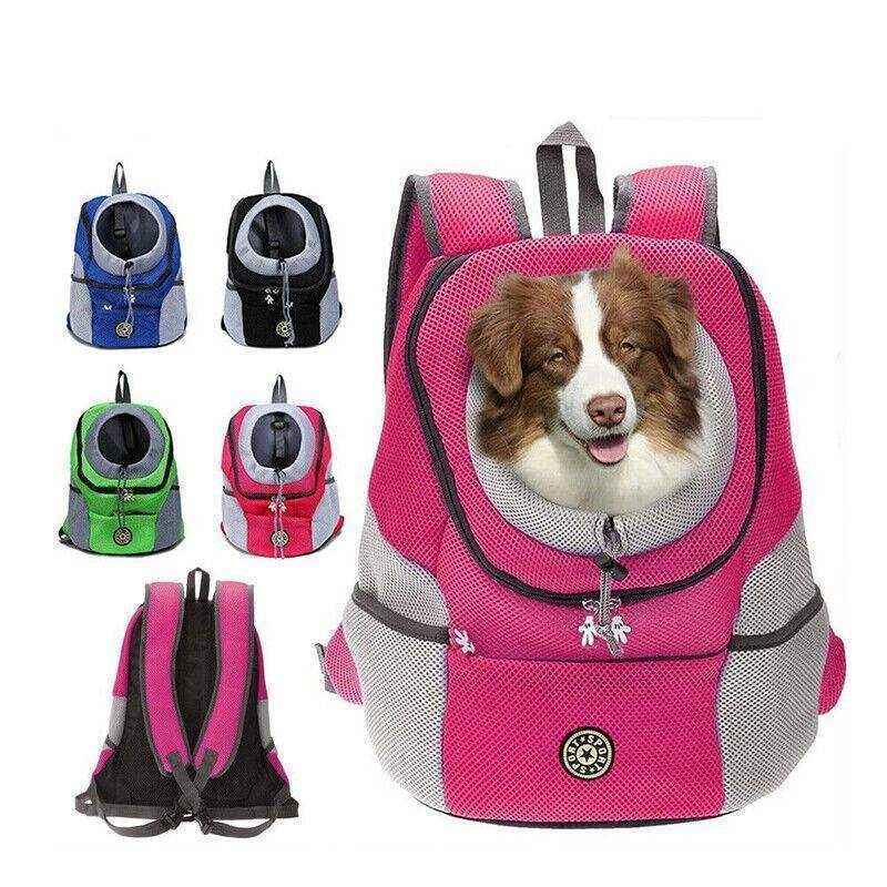 Puppy Travel Mesh Pet Dog Front Carrier Backpack Green - Image 10