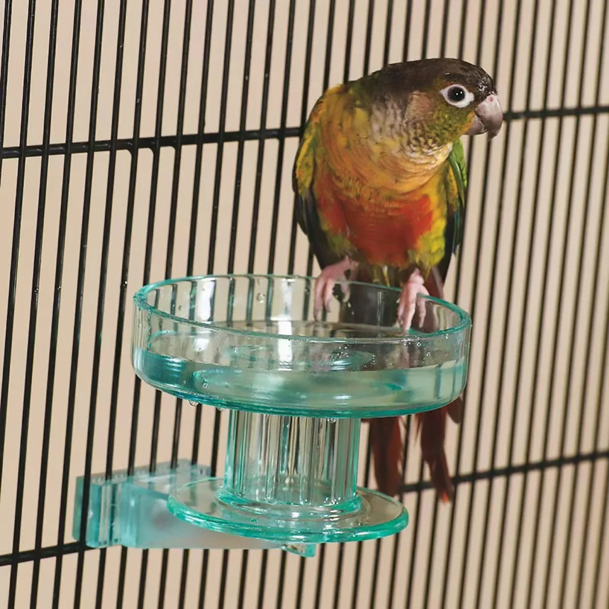 Quick-Lock Bird Cage Bowl Removable Bird Bath Feeder Cup - Image 9