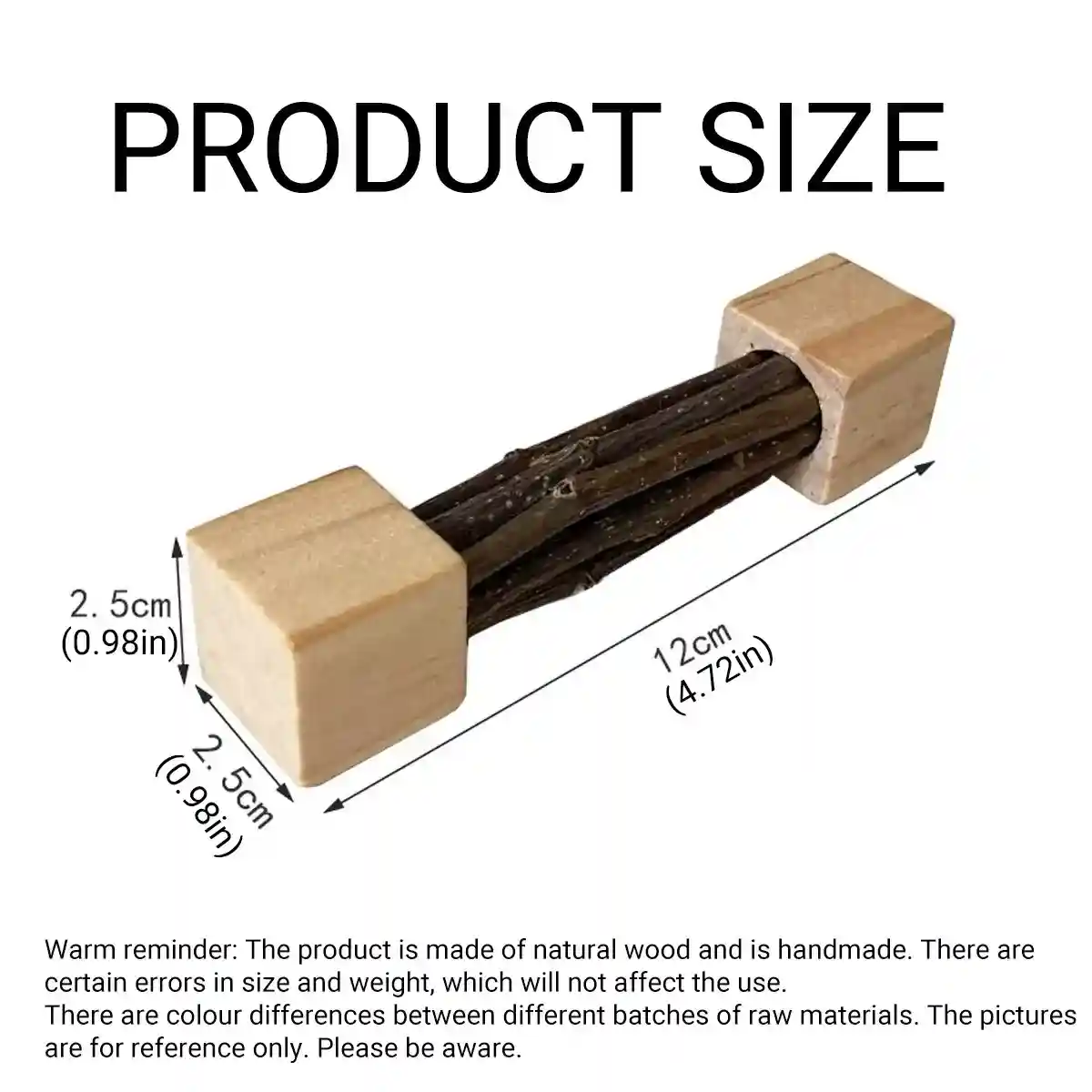 Durable Apple Wood Rabbit Chew Toys for Small Pets Dental Health - Image 6