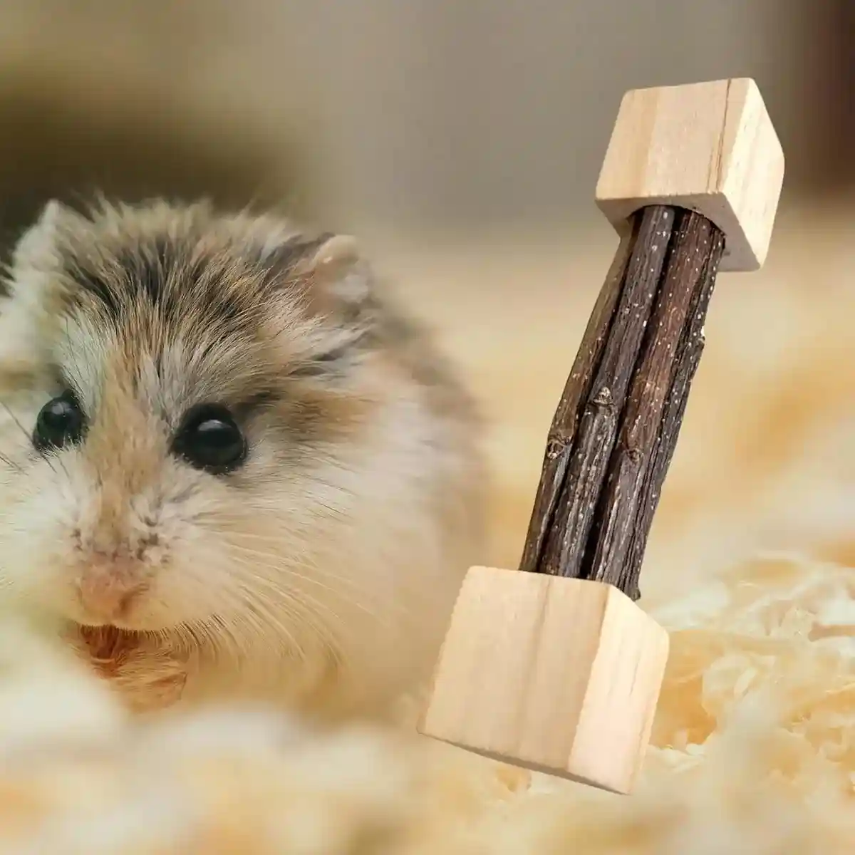 Durable Apple Wood Rabbit Chew Toys for Small Pets Dental Health - Image 8