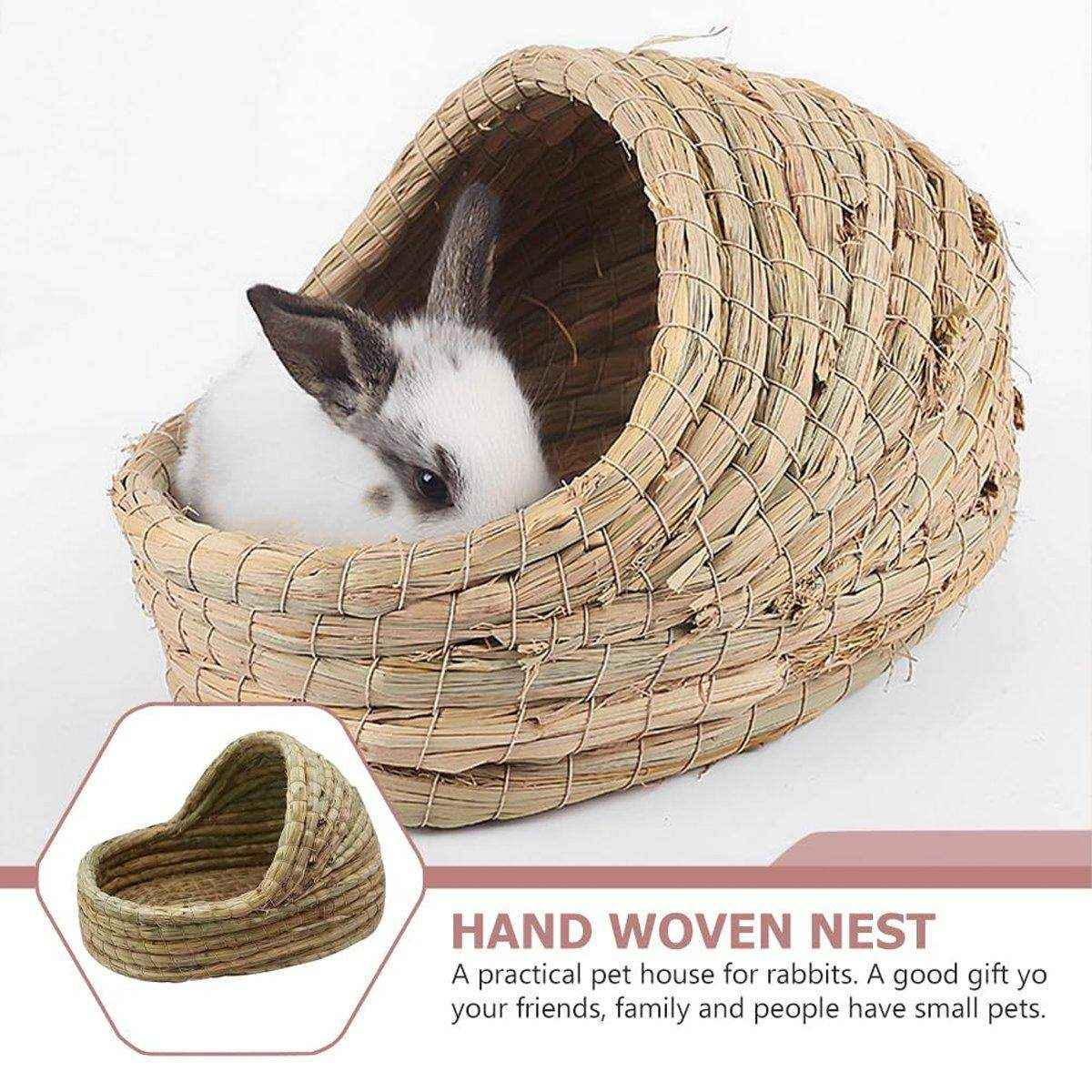 Rabbit Grass Hutch Cage Pet Hiding Nest Pigeon Hutch Small Animal Shelter - Image 12