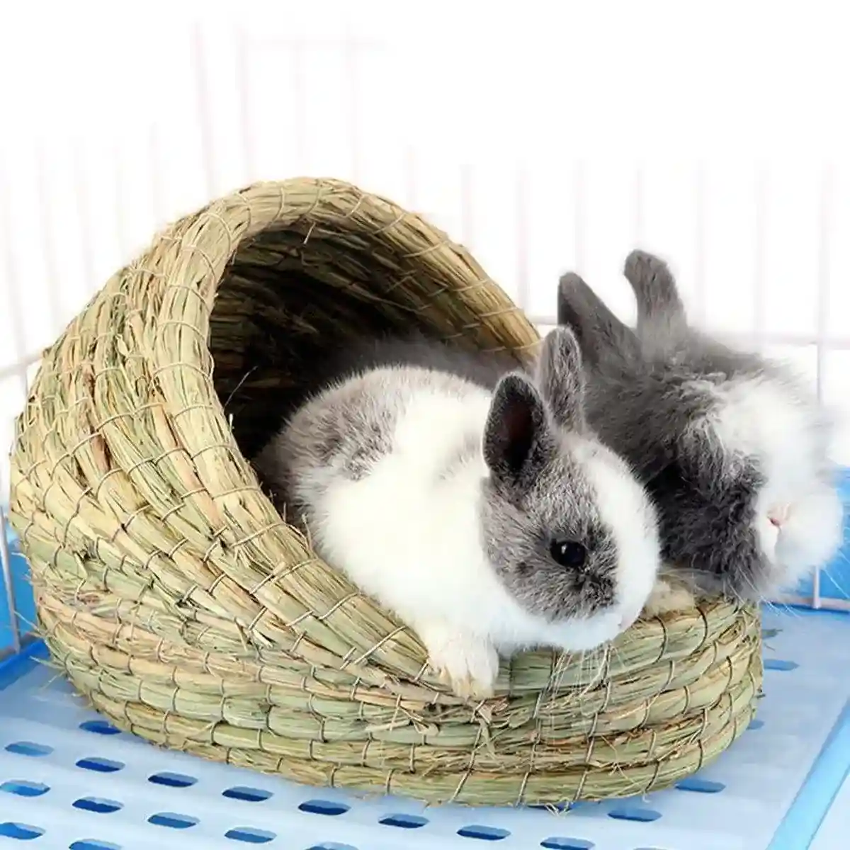 Rabbit Grass Hutch Cage Pet Hiding Nest Pigeon Hutch Small Animal Shelter - Image 5