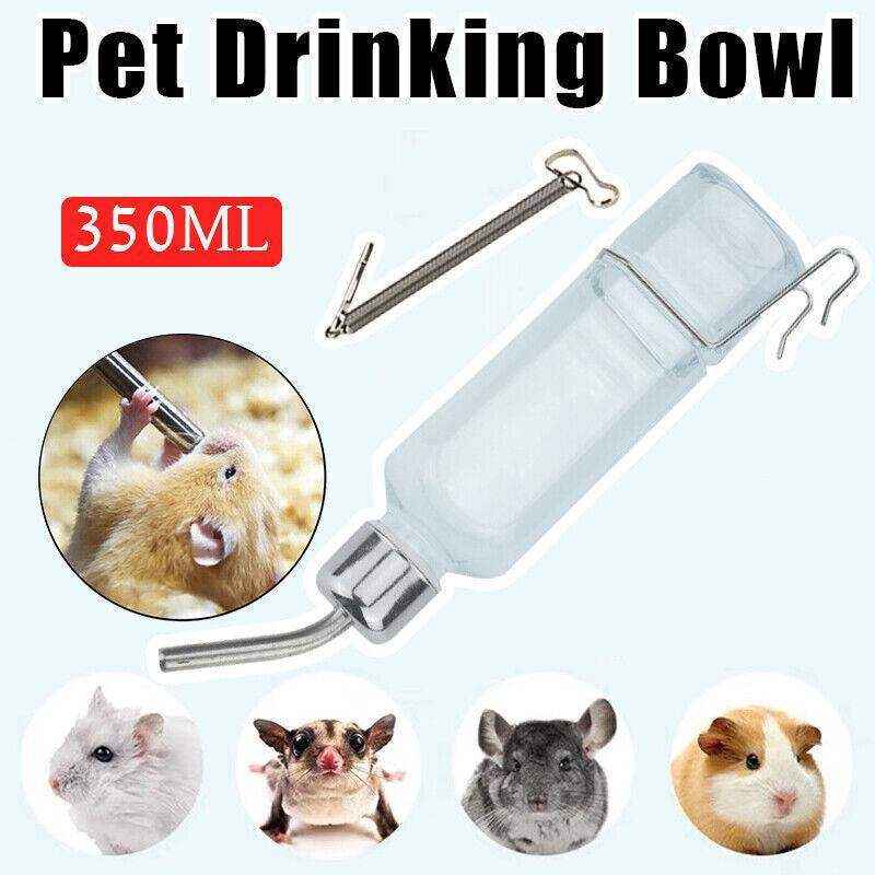 1PC Hamster Rabbit Water Bottle Feeder 350ml