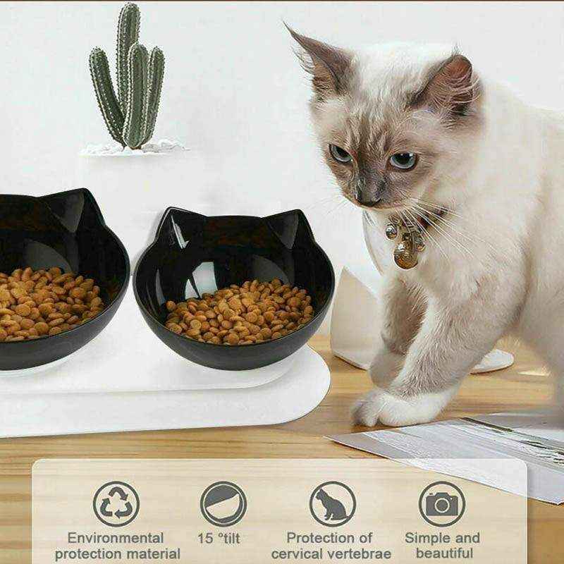 Pet Feeding Double Bowl With Bracket - Image 12