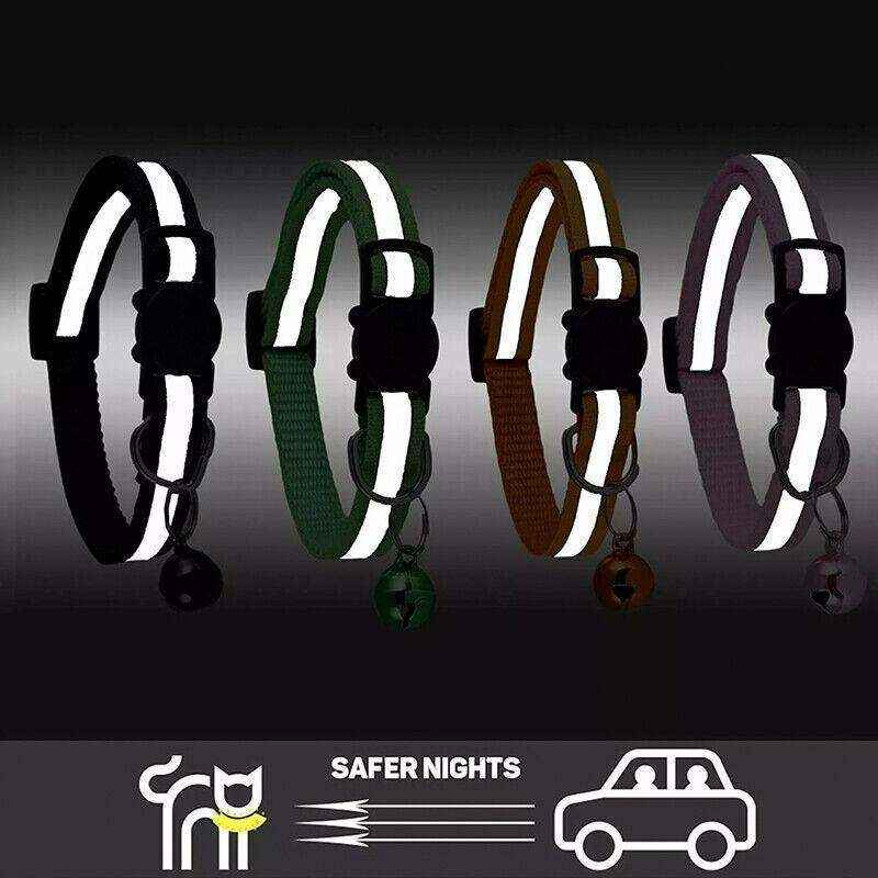 Pet Collar With Reflective Stripe Light Up Collars 12 Colours - Image 6