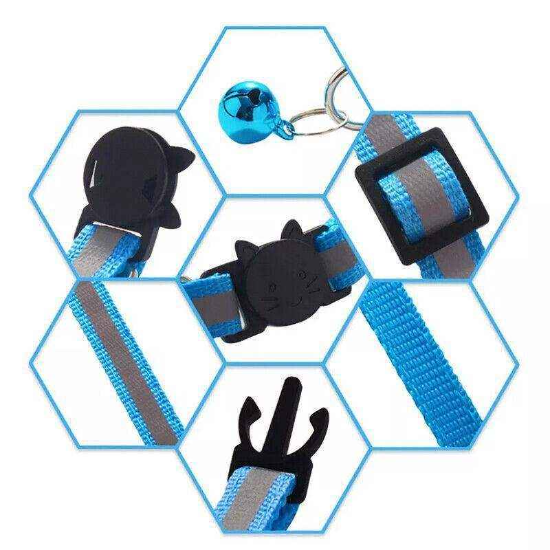 Pet Collar With Reflective Stripe Light Up Collars 12 Colours - Image 9