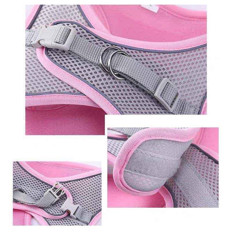 Pet Dog Harness Adjustable Reflective Breathable Outdoor Collars Strap Cat Leash - Image 12
