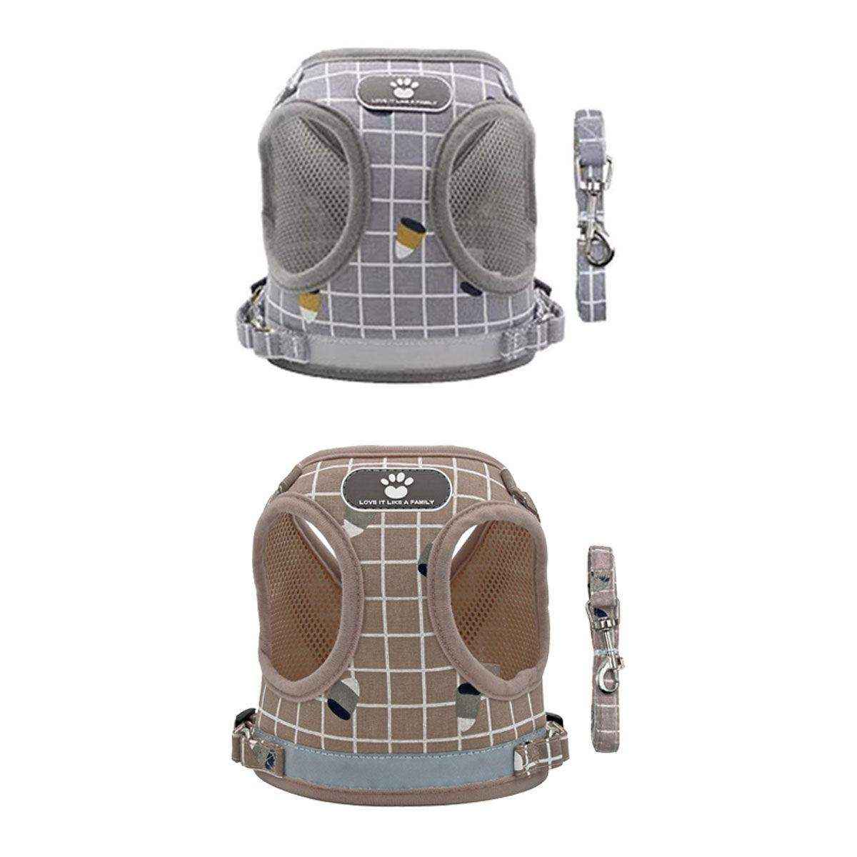 Adjustable Mesh Pet Vest Harness & Leash Cat Dog Kitten Walk Collar - Image 10