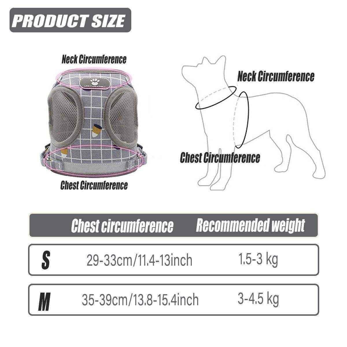 Adjustable Mesh Pet Vest Harness & Leash Cat Dog Kitten Walk Collar - Image 9