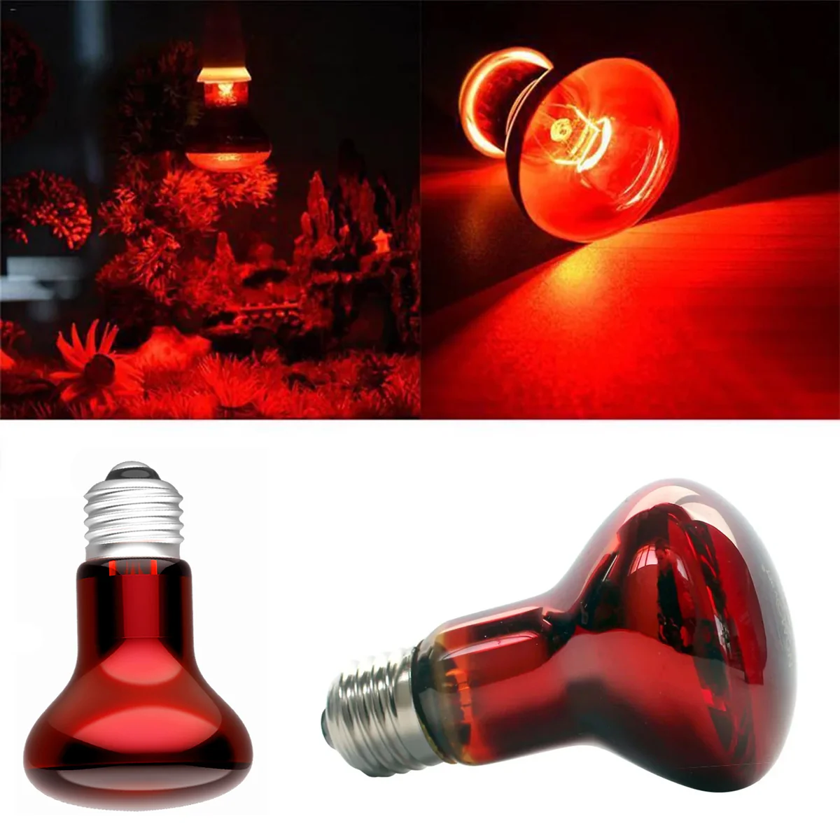 Reptile Heat Lamp Red Infrared Terrarium Heating Bulb - Image 10