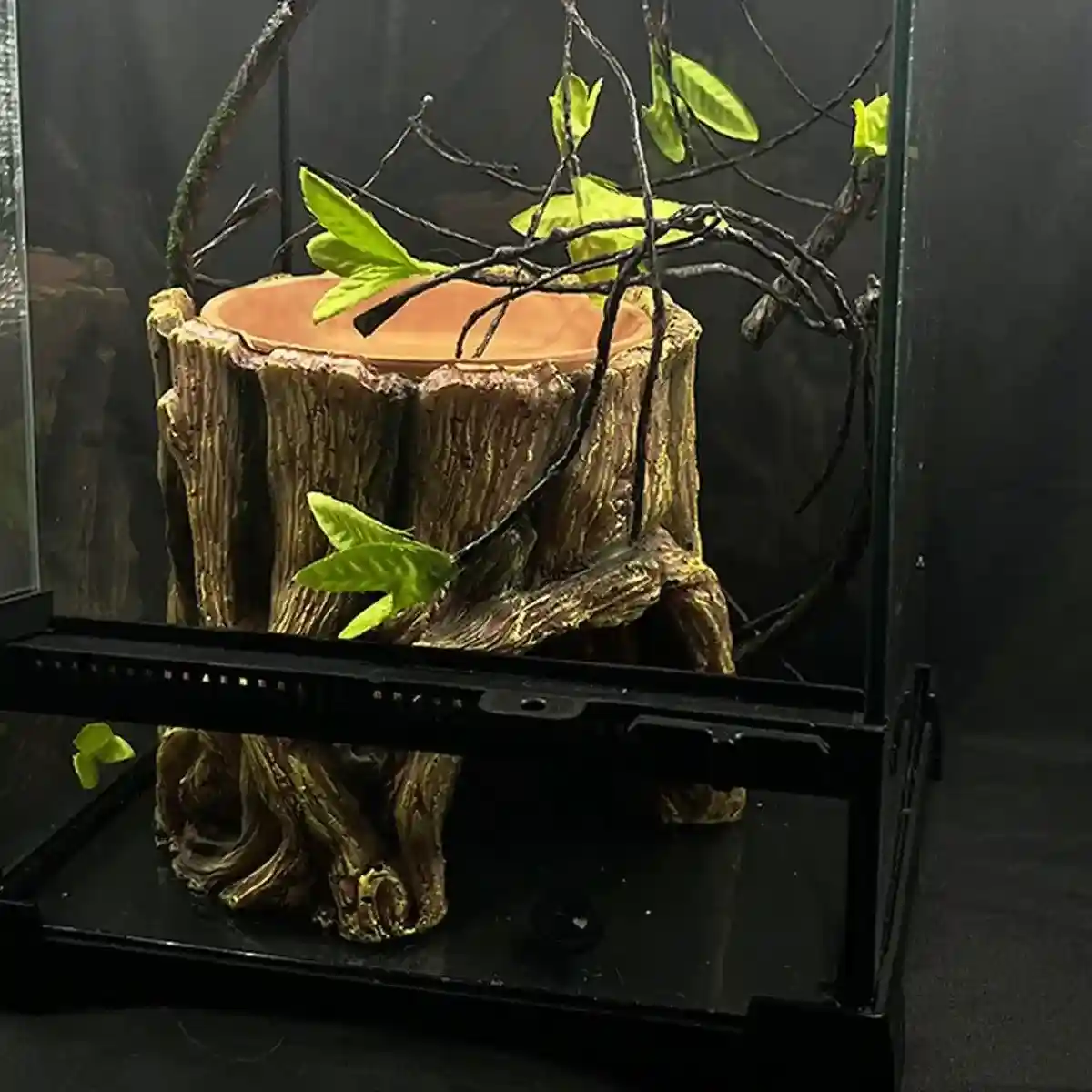 Reptile Hideaway Cave with Humidity Dish for Geckos & Small Reptiles - Image 10