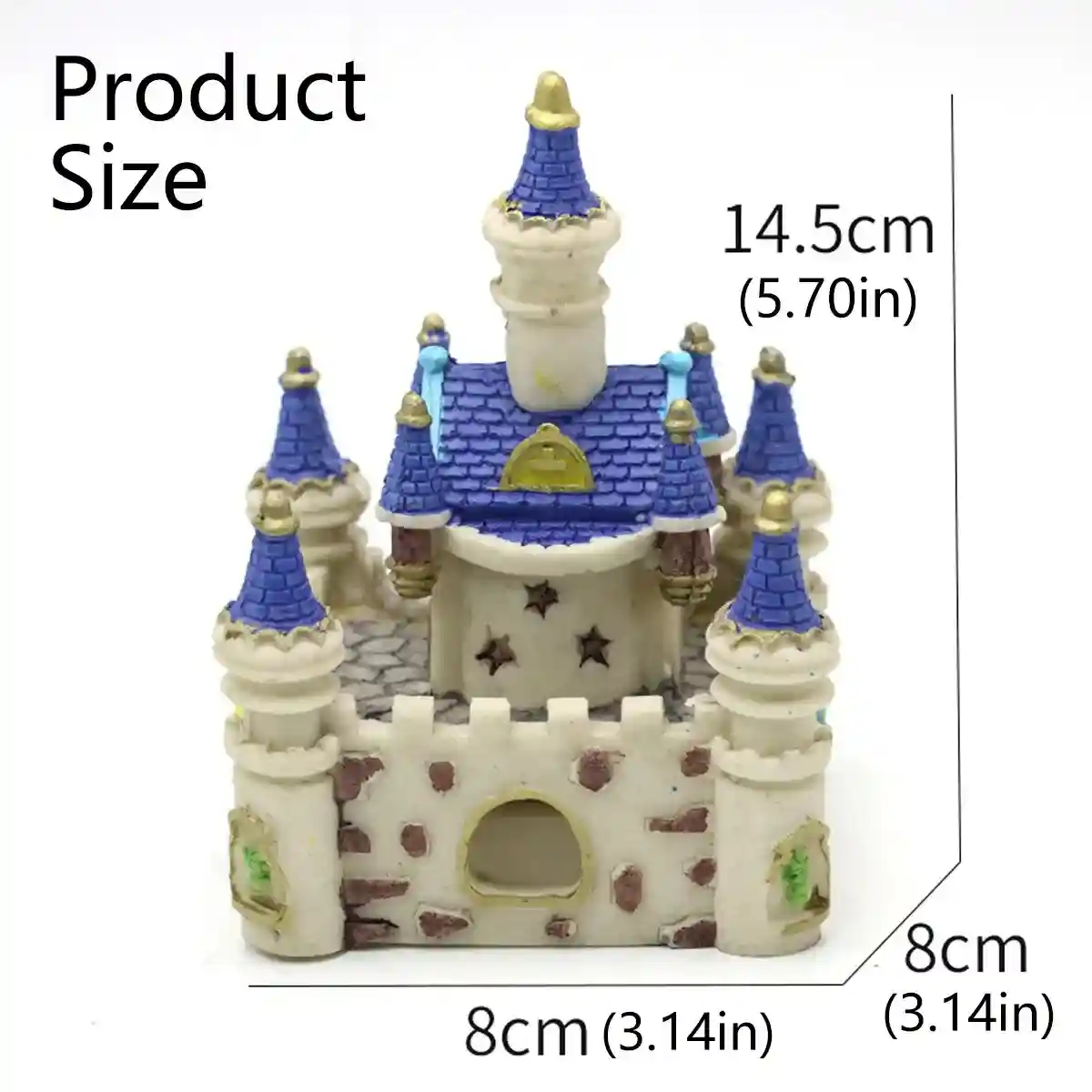 Mini Resin Castle Aquarium Decoration for Fish Tank - Image 7