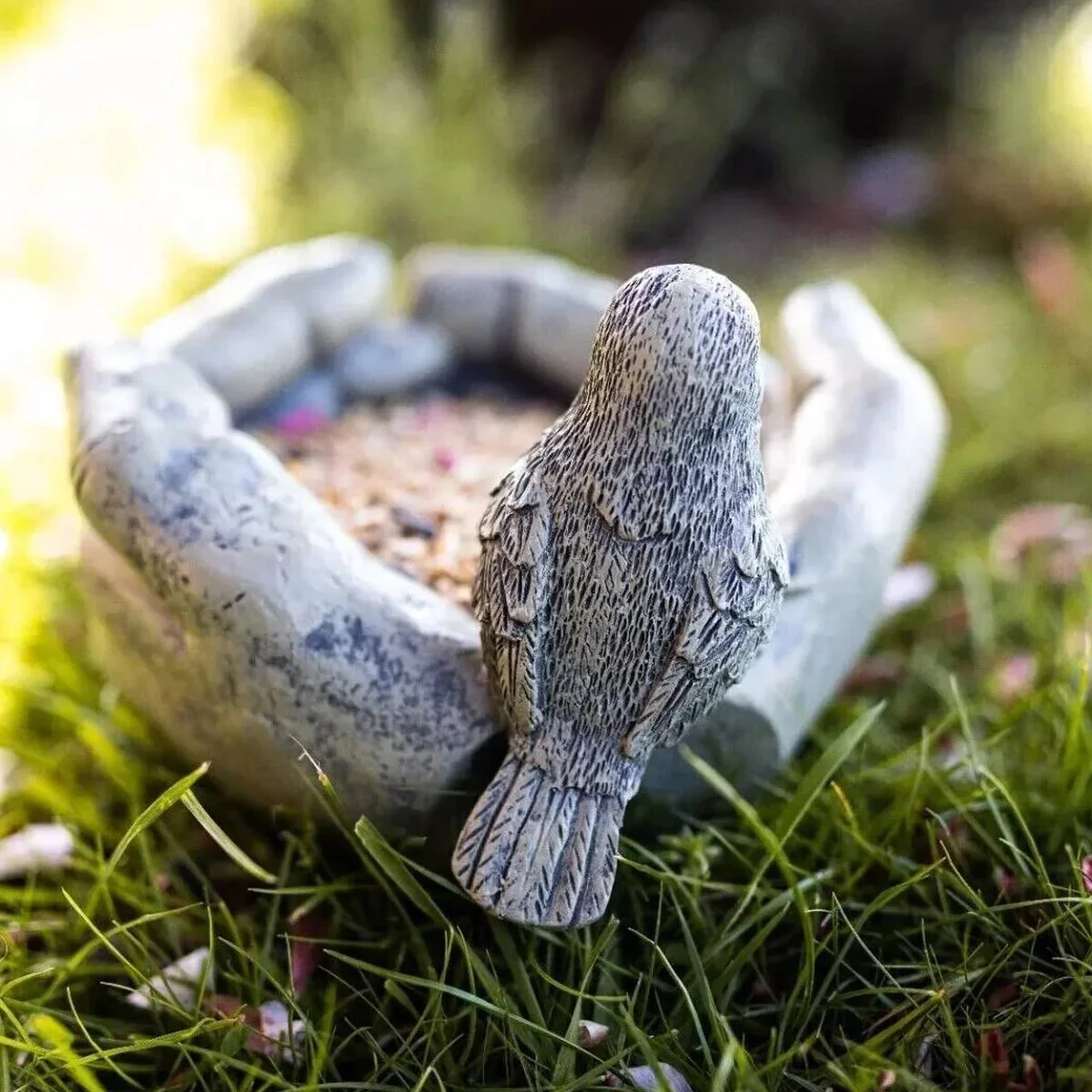 Resin Bird Feeder Garden Bird Bath Bowl - Image 11