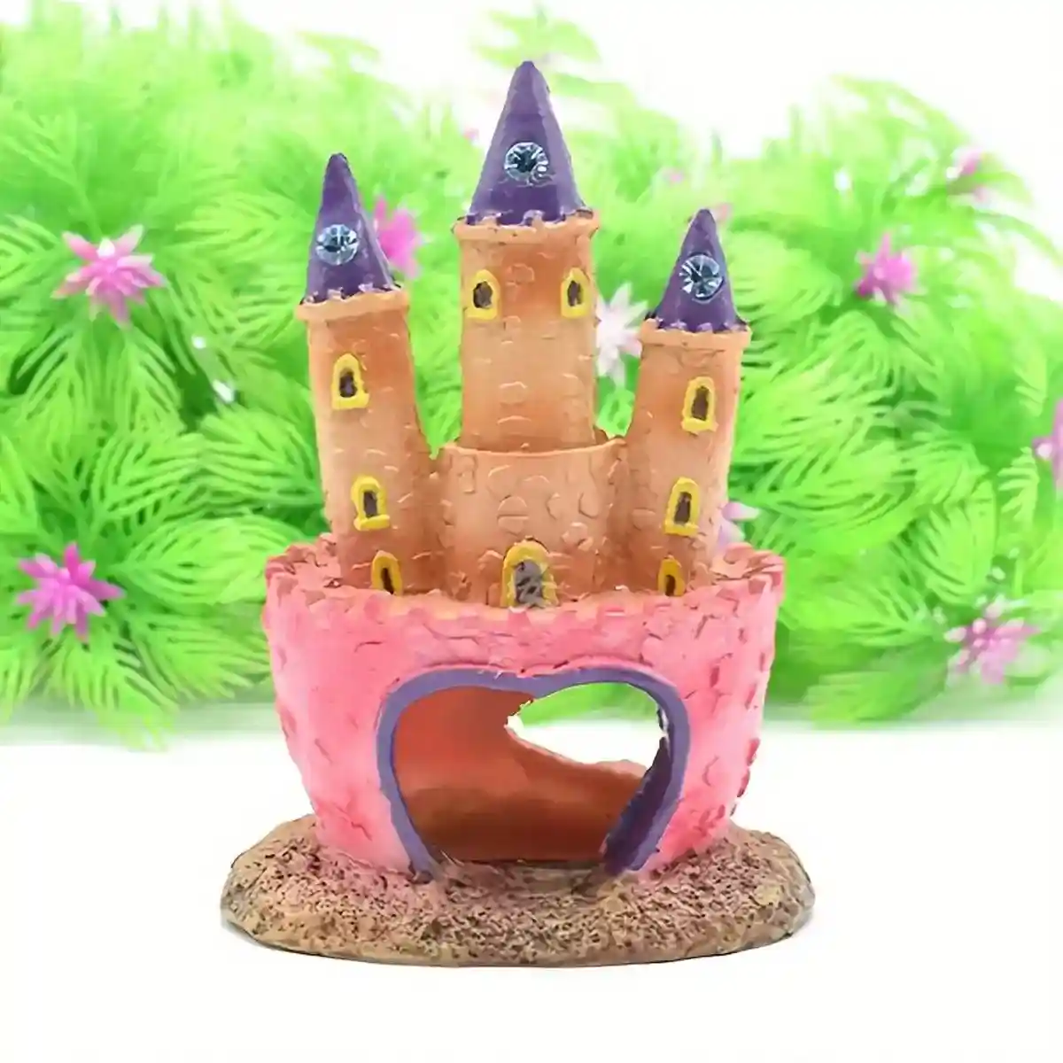 Resin Castle Aquarium Ornament Decorative Fish Tank Hideout - Image 13