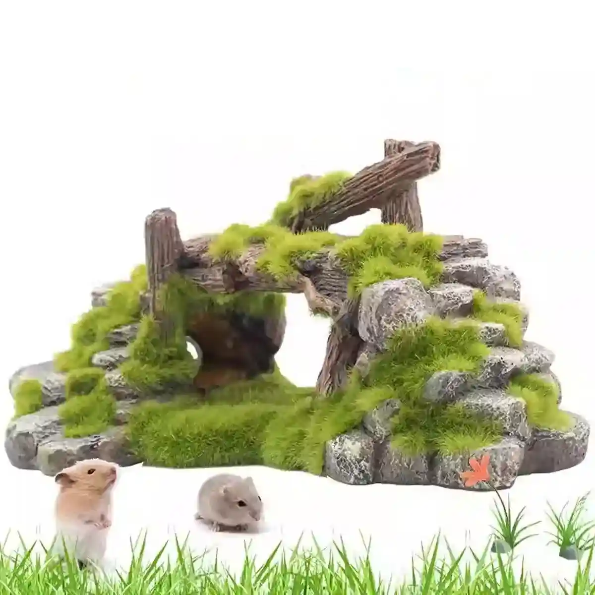 Resin Moss Bridge Decoration Natural Aquarium Ornament for Fish & Turtle Tanks - Image 13