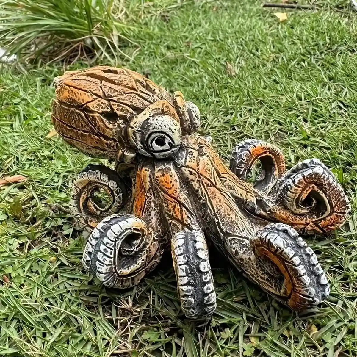 Resin Octopus Aquarium Ornament Marine Decoration for Home & Tank - Image 7