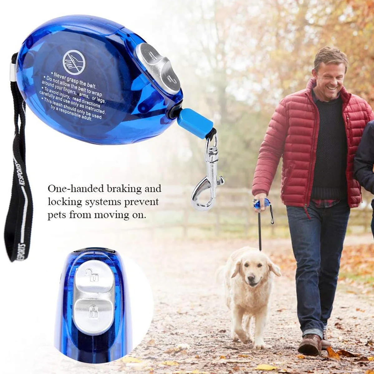 Retractable Dog Leash With One-Button Lock - Image 6